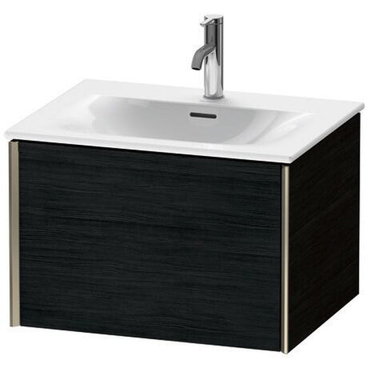 Duravit Xviu 24" x 16" x 19" One Drawer Wall-Mount Vanity Unit, Oak Black (XV40320B116)