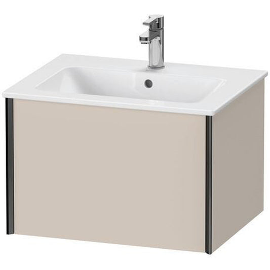 Duravit Xviu 24" x 16" x 19" One Drawer Wall-Mount Vanity Unit, Taupe Matt (XV40250B291)