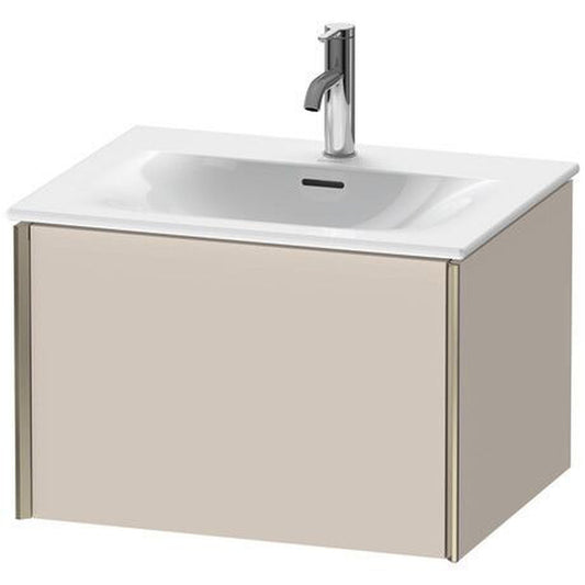 Duravit Xviu 24" x 16" x 19" One Drawer Wall-Mount Vanity Unit, Taupe Matt (XV40320B191)