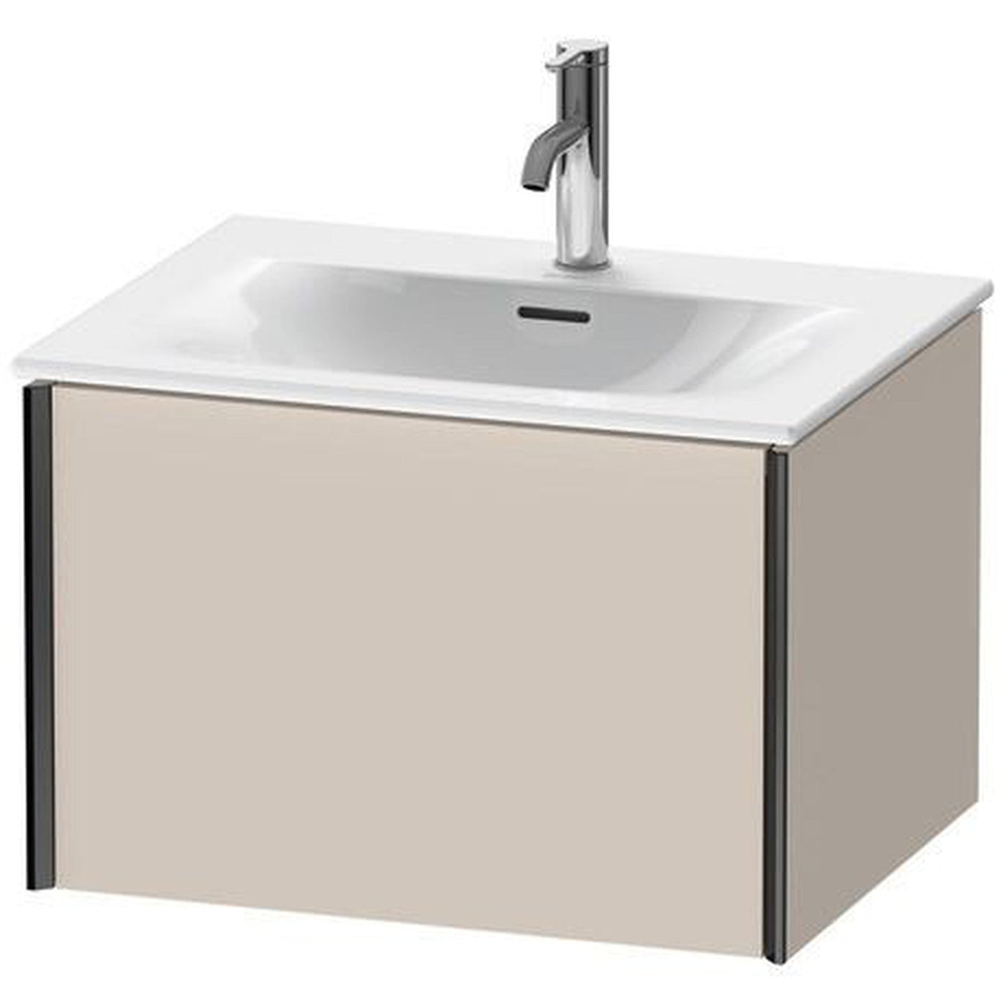 Duravit Xviu 24" x 16" x 19" One Drawer Wall-Mount Vanity Unit, Taupe Matt (XV40320B291)