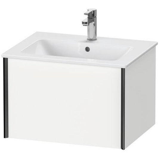 Duravit Xviu 24" x 16" x 19" One Drawer Wall-Mount Vanity Unit, White Matt (XV40250B218)