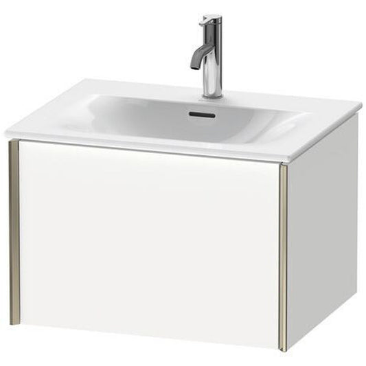 Duravit Xviu 24" x 16" x 19" One Drawer Wall-Mount Vanity Unit, White Matt (XV40320B118)