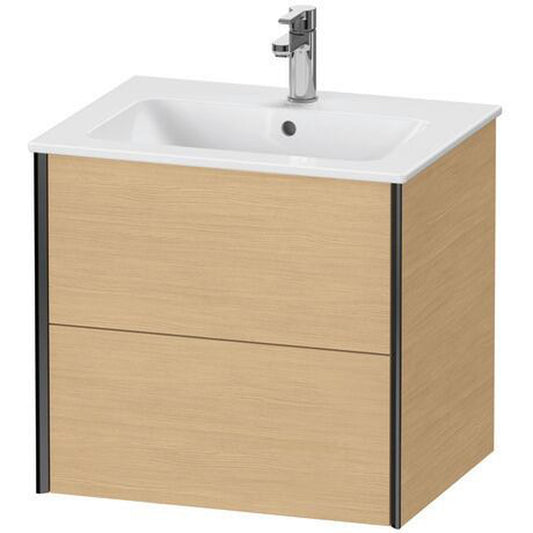 Duravit Xviu 24" x 22" x 19" Two Drawer Wall-Mount Vanity Unit, Natural Oak (XV41250B230)