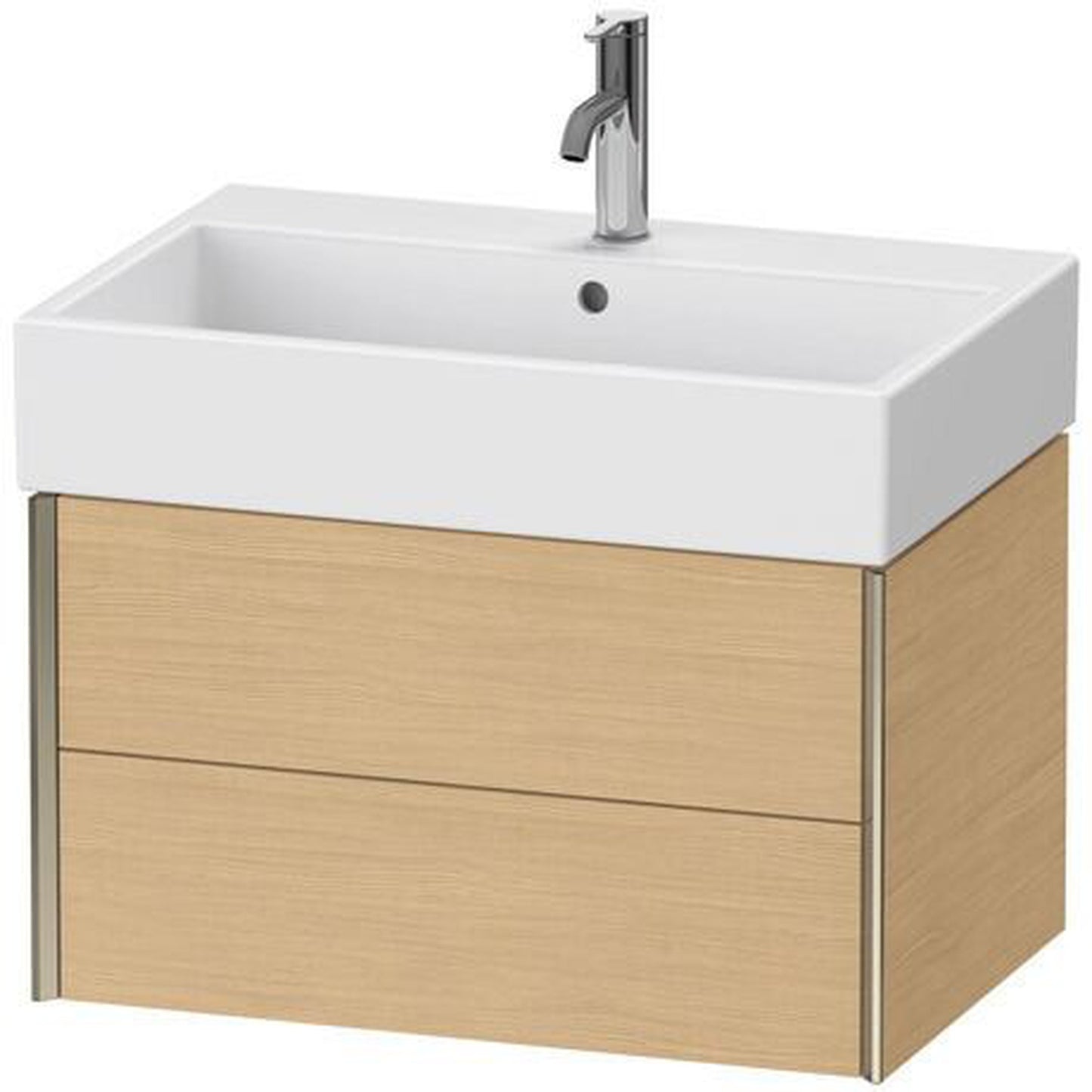 Duravit Xviu 27" x 16" x 18" Two Drawer Wall-Mount Vanity Unit, Natural Oak (XV43350B130)