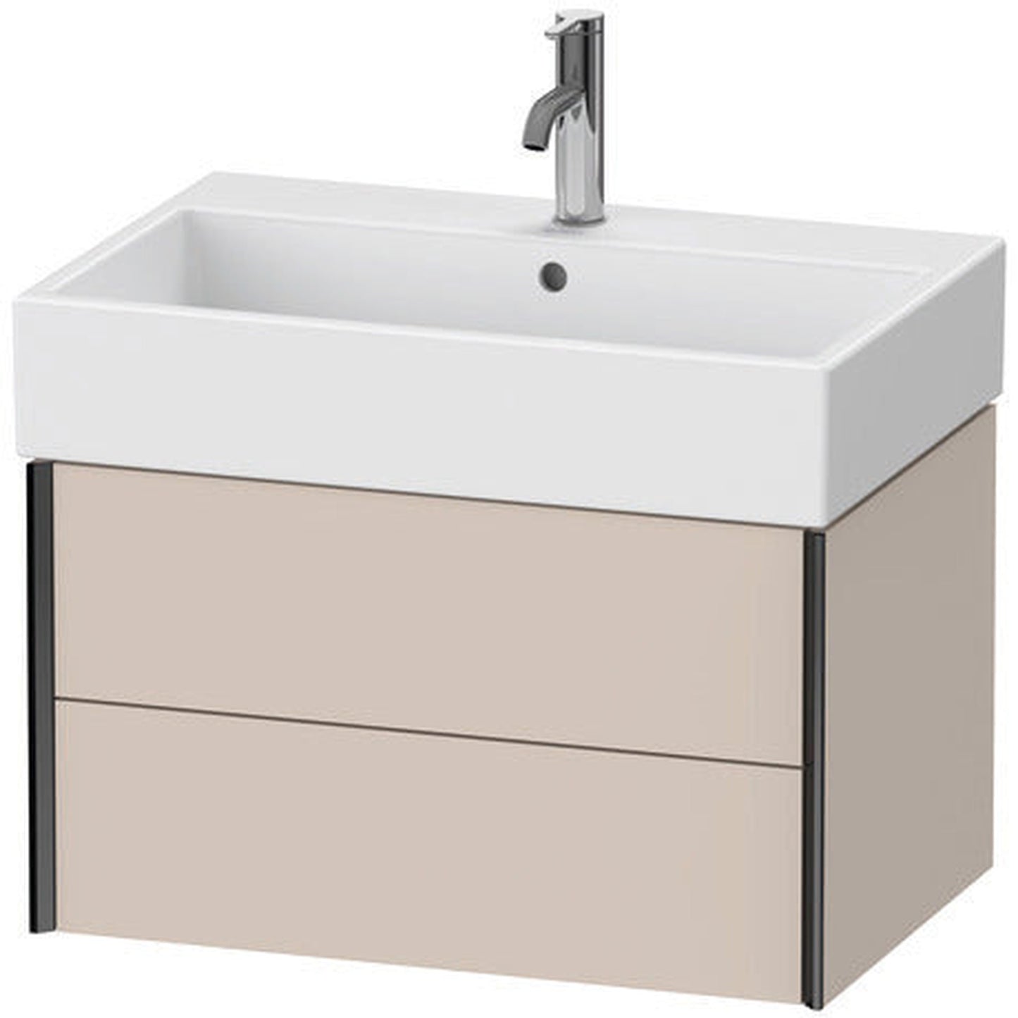 Duravit Xviu 27" x 16" x 18" Two Drawer Wall-Mount Vanity Unit, Taupe Matt (XV43350B291)