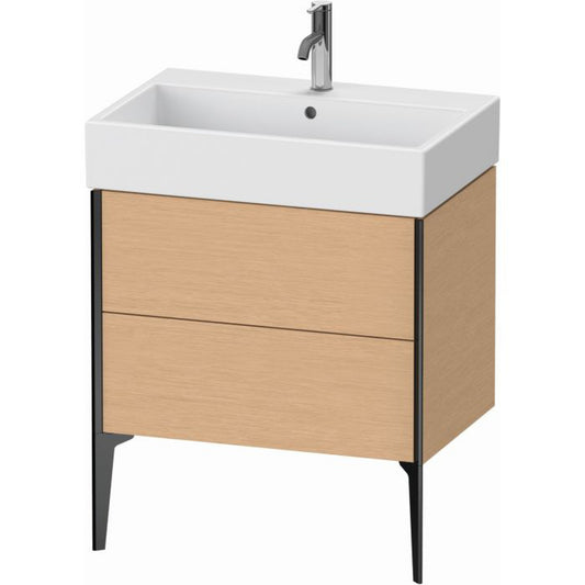 Duravit Xviu 27" x 19" x 18" Two Drawer Floorstanding Vanity Unit, Brushed Oak (XV45350B212)