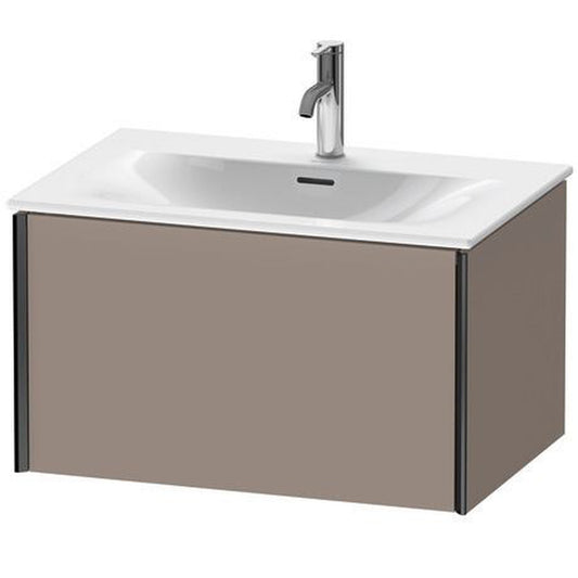 Duravit Xviu 28" x 16" x 19" One Drawer Wall-Mount Vanity Unit, Basalt Matt (XV40330B243)