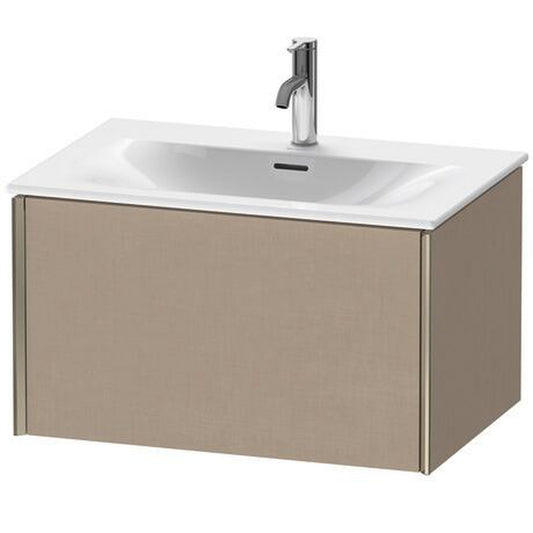 Duravit Xviu 28" x 16" x 19" One Drawer Wall-Mount Vanity Unit, Linen (XV40330B175)