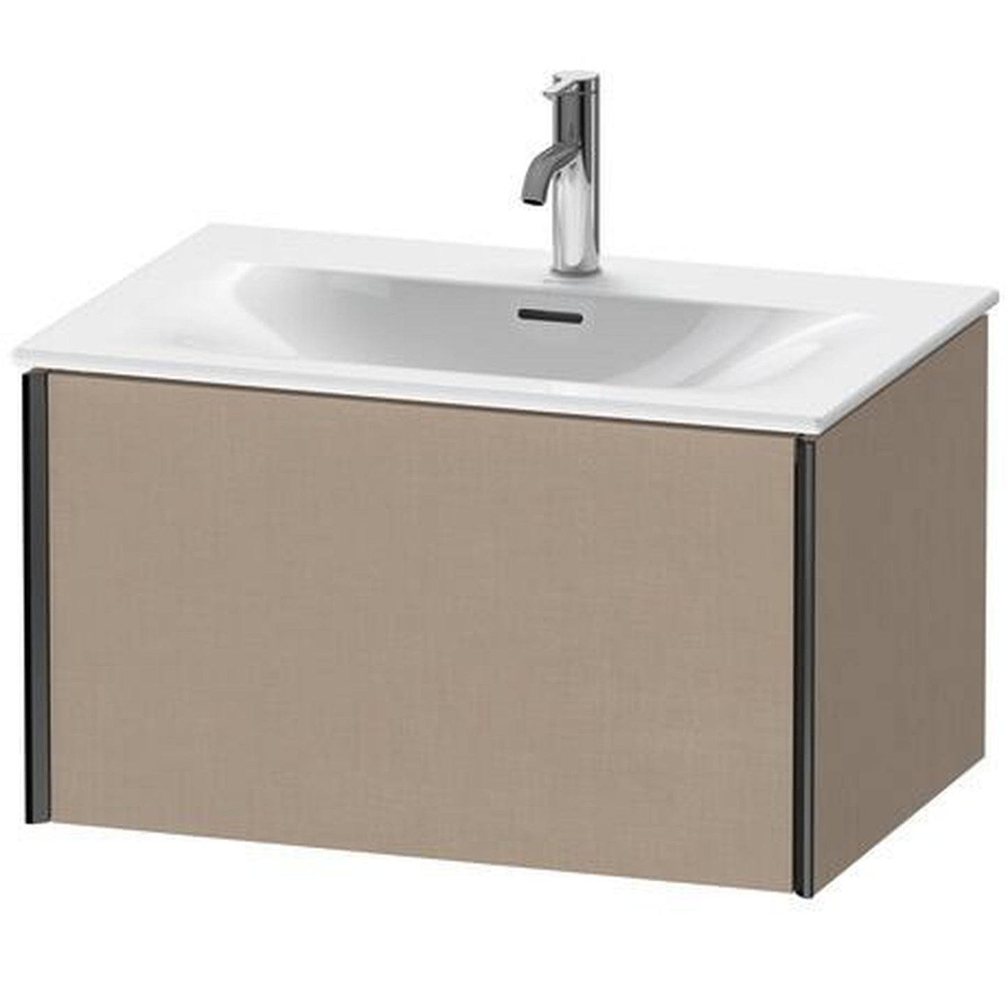 Duravit Xviu 28" x 16" x 19" One Drawer Wall-Mount Vanity Unit, Linen (XV40330B275)