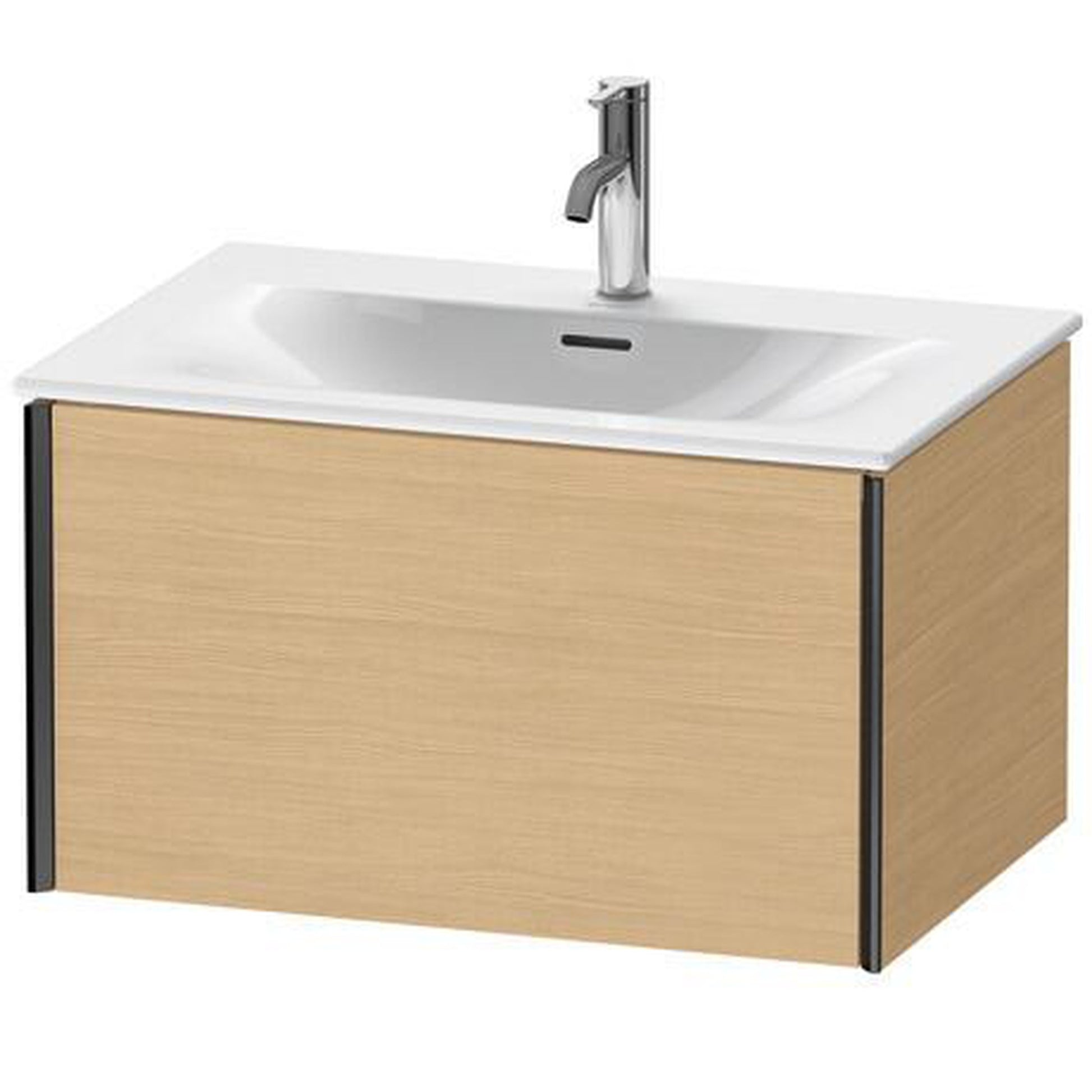 Duravit Xviu 28" x 16" x 19" One Drawer Wall-Mount Vanity Unit, Natural Oak (XV40330B230)