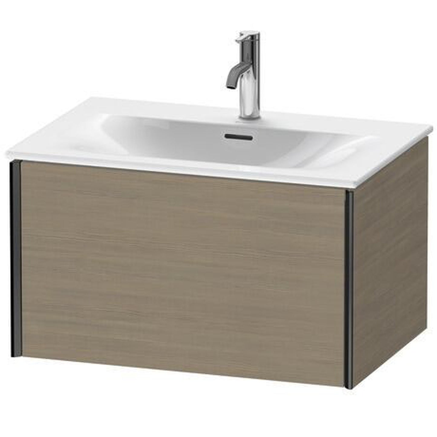 Duravit Xviu 28" x 16" x 19" One Drawer Wall-Mount Vanity Unit, Oak Terra (XV40330B235)