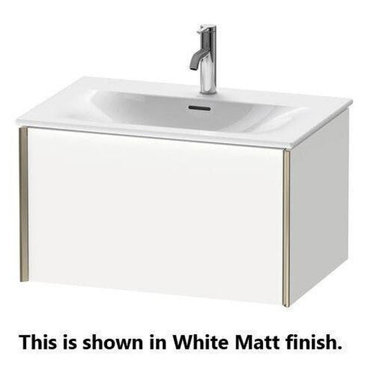 Duravit Xviu 28" x 16" x 19" One Drawer Wall-Mount Vanity Unit, White Matt (XV40330B218)