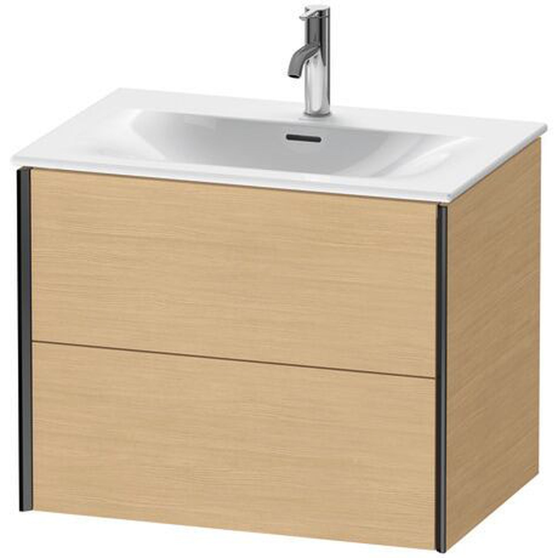 Duravit Xviu 28" x 22" x 19" Two Drawer Wall-Mount Vanity Unit, Natural Oak (XV41330B230)