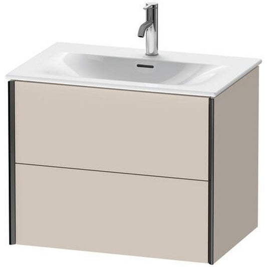 Duravit Xviu 28" x 22" x 19" Two Drawer Wall-Mount Vanity Unit, Taupe Matt (XV41330B291)