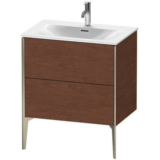 Duravit Xviu 28" x 23" x 19" One Drawer Floorstanding Vanity Unit, American Walnut (XV43010B113)