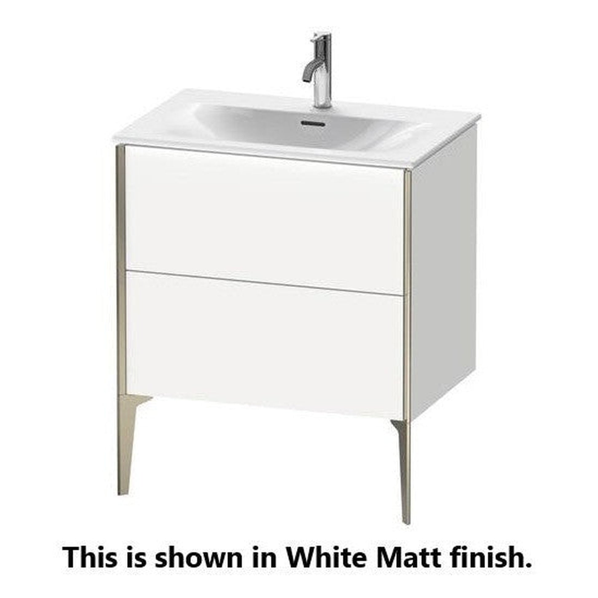 Duravit Xviu 28" x 23" x 19" One Drawer Floorstanding Vanity Unit, Cashmere Oak (XV43010B111)