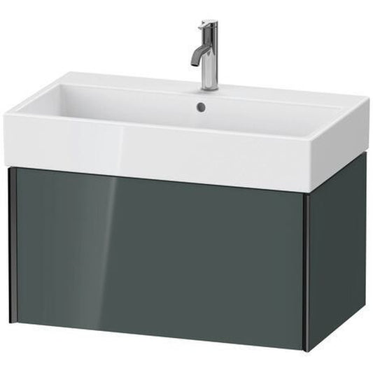 Duravit Xviu 31" x 16" x 18" One Drawer Wall-Mount Vanity Unit, Dolomiti Grey High Gloss Lacquer (XV42360B238)