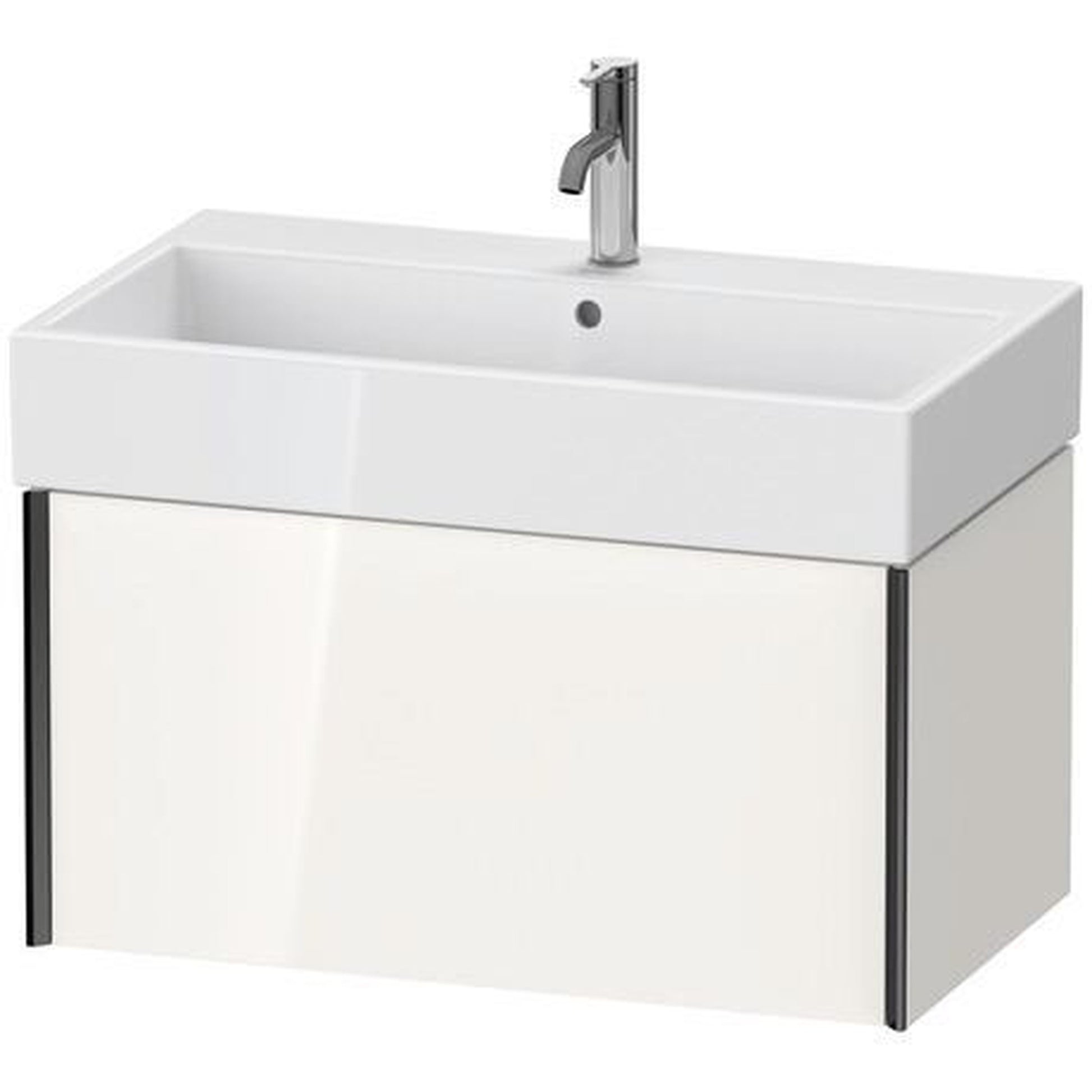 Duravit Xviu 31" x 16" x 18" One Drawer Wall-Mount Vanity Unit, White High Gloss Lacquer (XV42360B285)