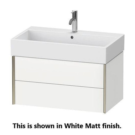 Duravit Xviu 31" x 16" x 18" Two Drawer Wall-Mount Vanity Unit, Brushed Oak (XV43360B112)