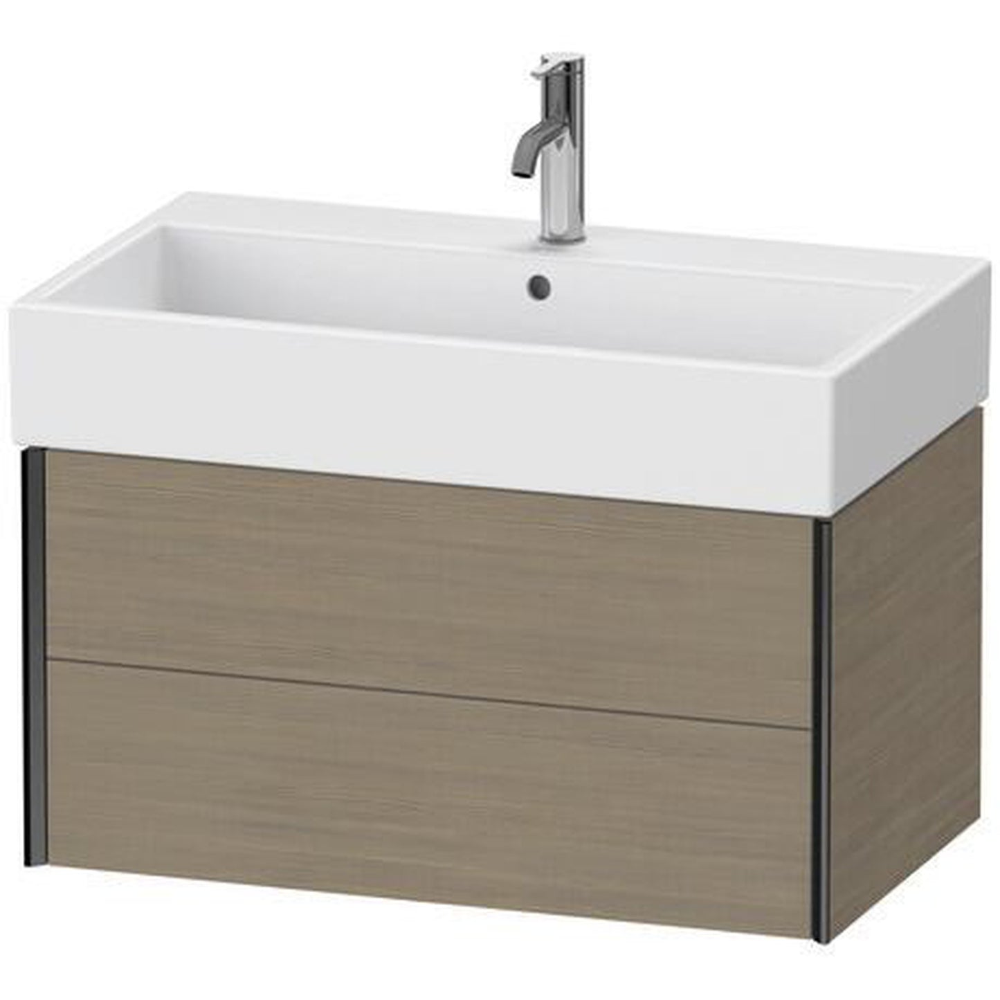 Duravit Xviu 31" x 16" x 18" Two Drawer Wall-Mount Vanity Unit, Oak Terra (XV43360B235)