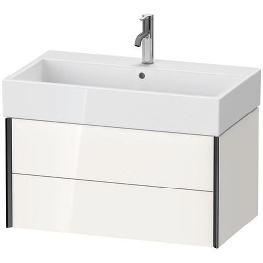 Duravit Xviu 31" x 16" x 18" Two Drawer Wall-Mount Vanity Unit, White High Gloss Lacquer (XV43360B285)