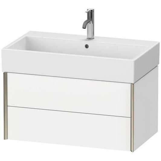 Duravit Xviu 31" x 16" x 18" Two Drawer Wall-Mount Vanity Unit, White Matt (XV43360B118)