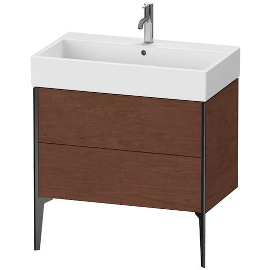 Duravit Xviu 31" x 19" x 18" Two Drawer Floorstanding Vanity Unit, American Walnut (XV45360B213)