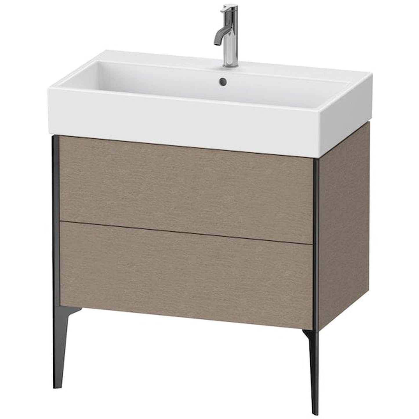 Duravit Xviu 31" x 19" x 18" Two Drawer Floorstanding Vanity Unit, Cashmere Oak (XV45360B211)