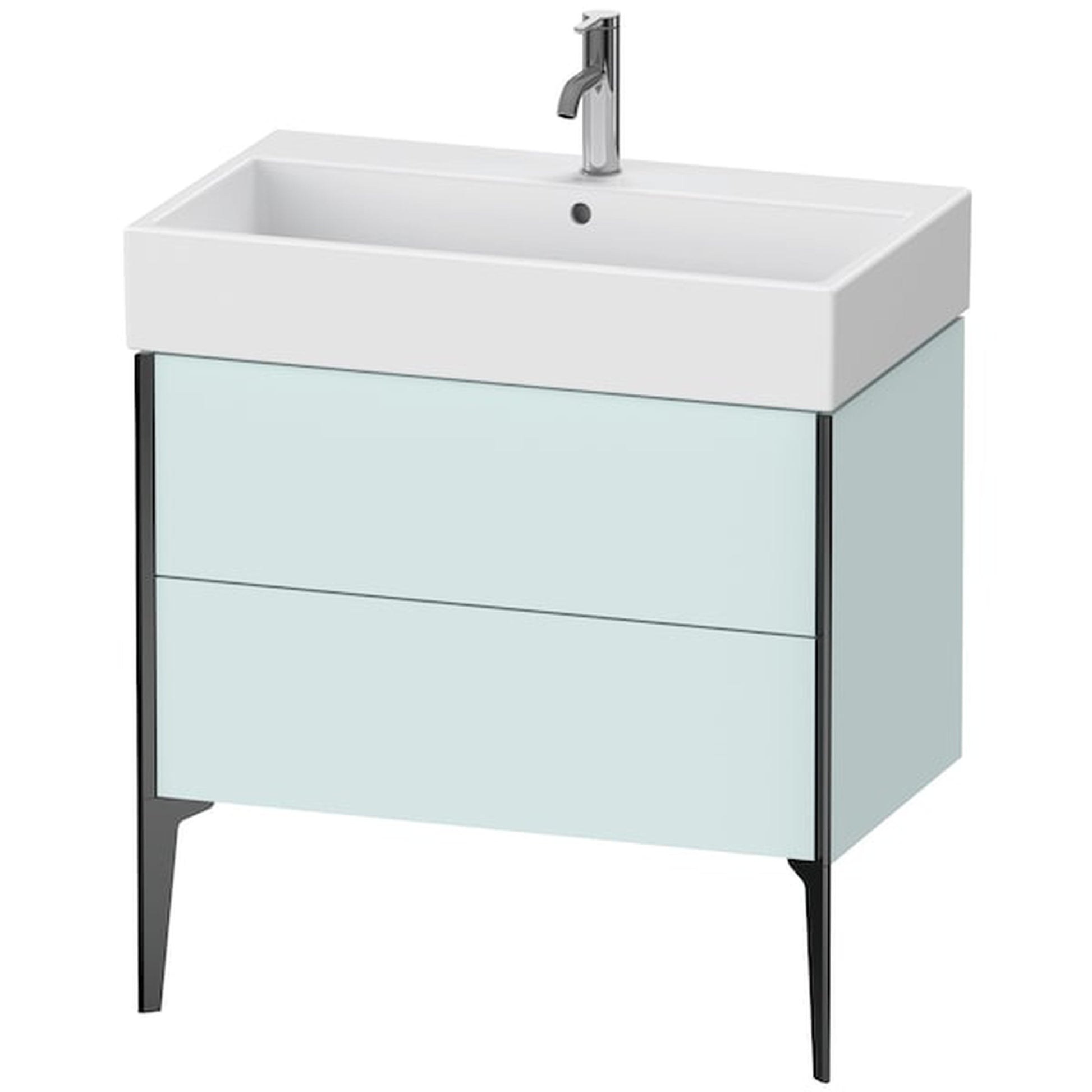 Duravit Xviu 31" x 19" x 18" Two Drawer Floorstanding Vanity Unit, Light Blue (XV45360B209)