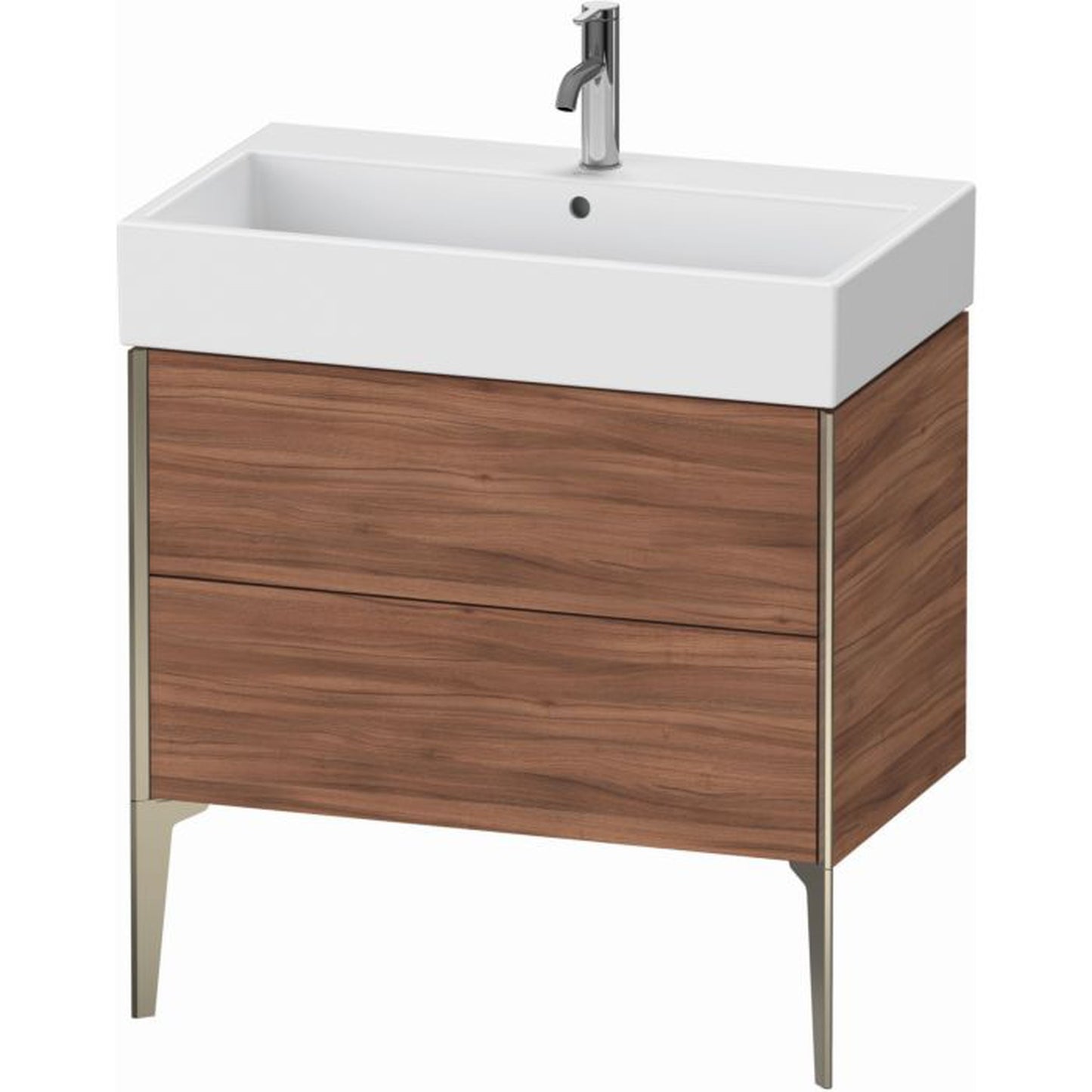 Duravit Xviu 31" x 19" x 18" Two Drawer Floorstanding Vanity Unit, Natural Walnut (XV45360B179)