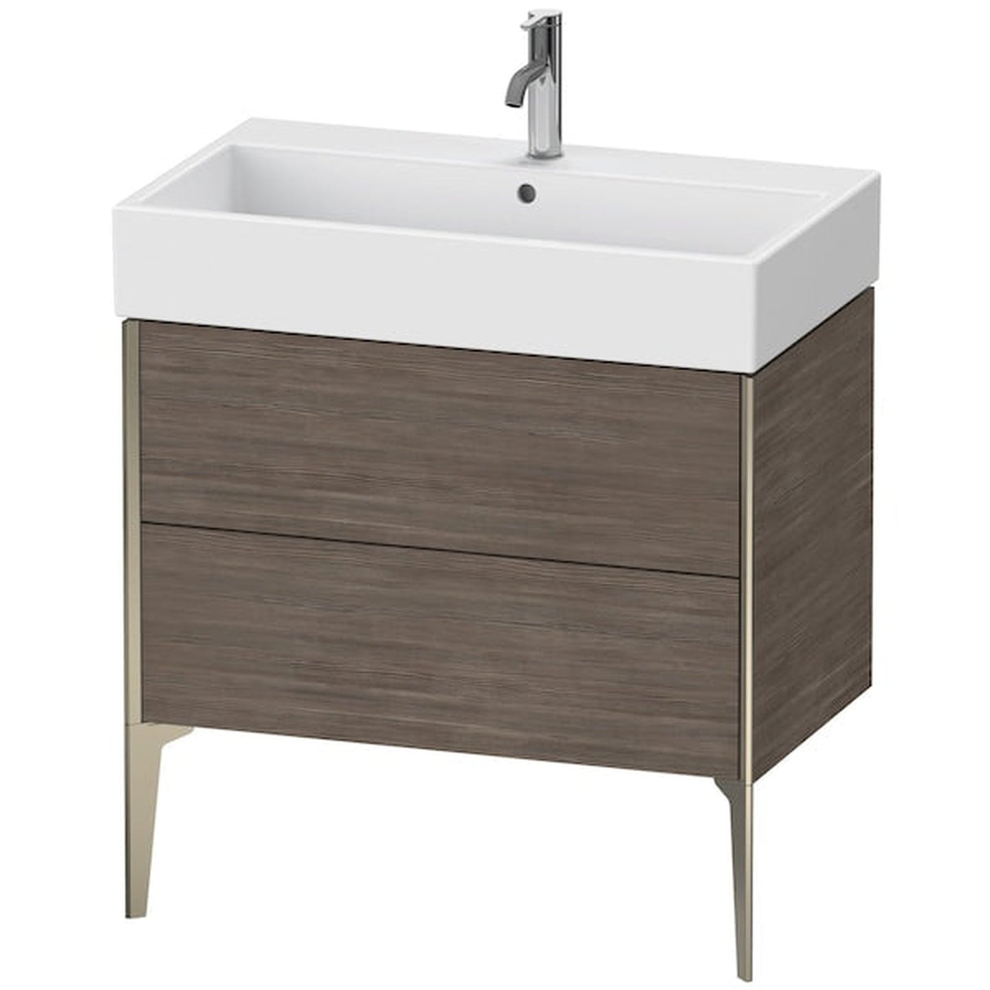 Duravit Xviu 31" x 19" x 18" Two Drawer Floorstanding Vanity Unit, Pine Terra (XV45360B151)