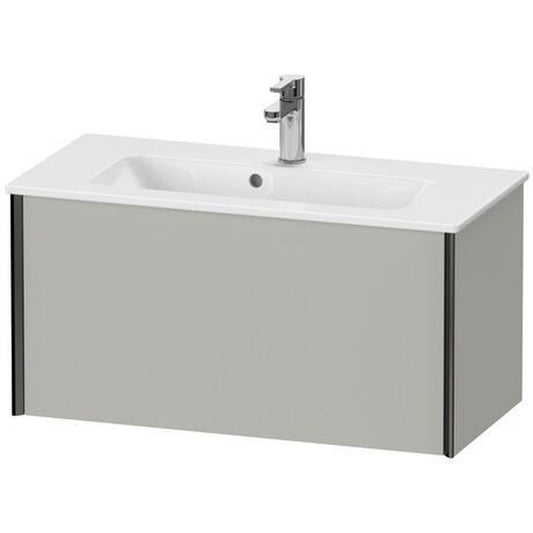 Duravit Xviu 32" x 16" x 15" One Drawer Wall-Mount Vanity Unit, Concrete Grey Matt (XV40790B207)