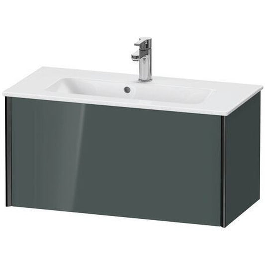 Duravit Xviu 32" x 16" x 15" One Drawer Wall-Mount Vanity Unit, Dolomiti Grey High Gloss Lacquer (XV40790B238)