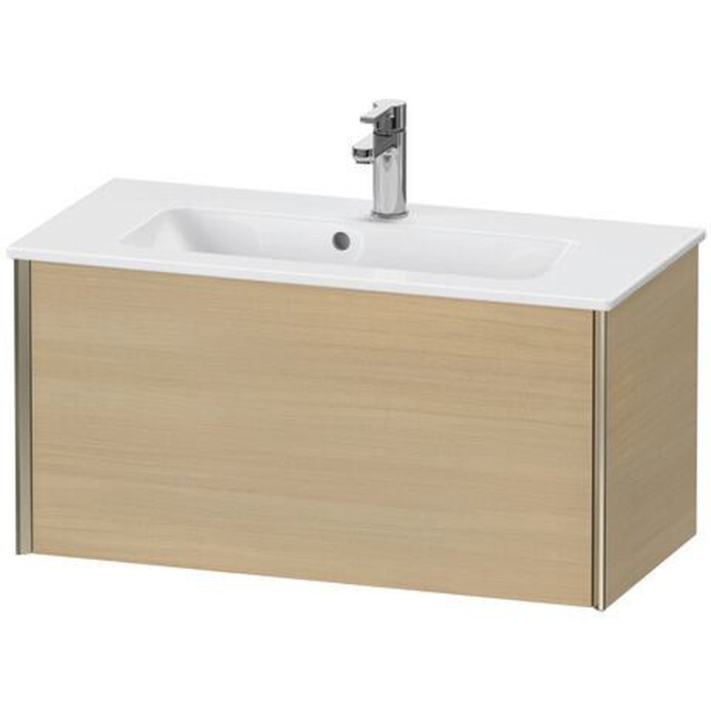 Duravit Xviu 32" x 16" x 15" One Drawer Wall-Mount Vanity Unit, Mediterreanean Oak Real Wood Veneer (XV40790B171)