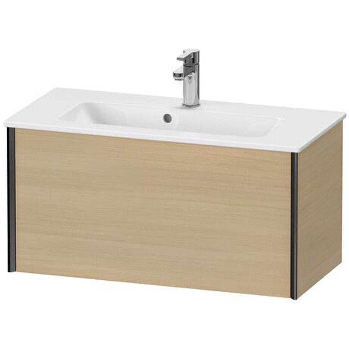 Duravit Xviu 32" x 16" x 15" One Drawer Wall-Mount Vanity Unit, Mediterreanean Oak Real Wood Veneer (XV40790B271)