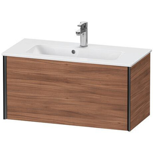 Duravit Xviu 32" x 16" x 15" One Drawer Wall-Mount Vanity Unit, Natural Walnut (XV40790B279)