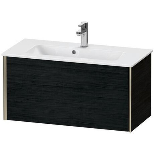 Duravit Xviu 32" x 16" x 15" One Drawer Wall-Mount Vanity Unit, Oak Black (XV40790B116)