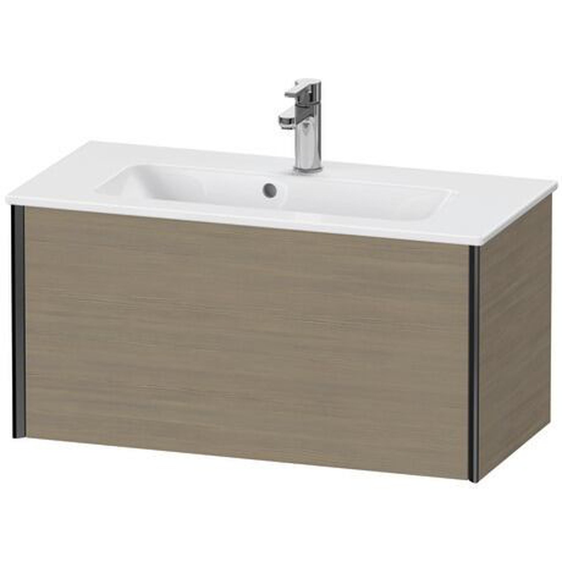 Duravit Xviu 32" x 16" x 15" One Drawer Wall-Mount Vanity Unit, Oak Terra (XV40790B235)