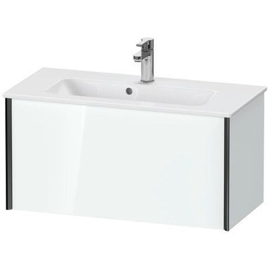 Duravit Xviu 32" x 16" x 15" One Drawer Wall-Mount Vanity Unit, White High Gloss Lacquer (XV40790B285)