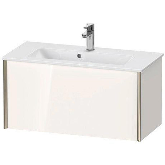 Duravit Xviu 32" x 16" x 15" One Drawer Wall-Mount Vanity Unit, White High Gloss (XV40790B122)