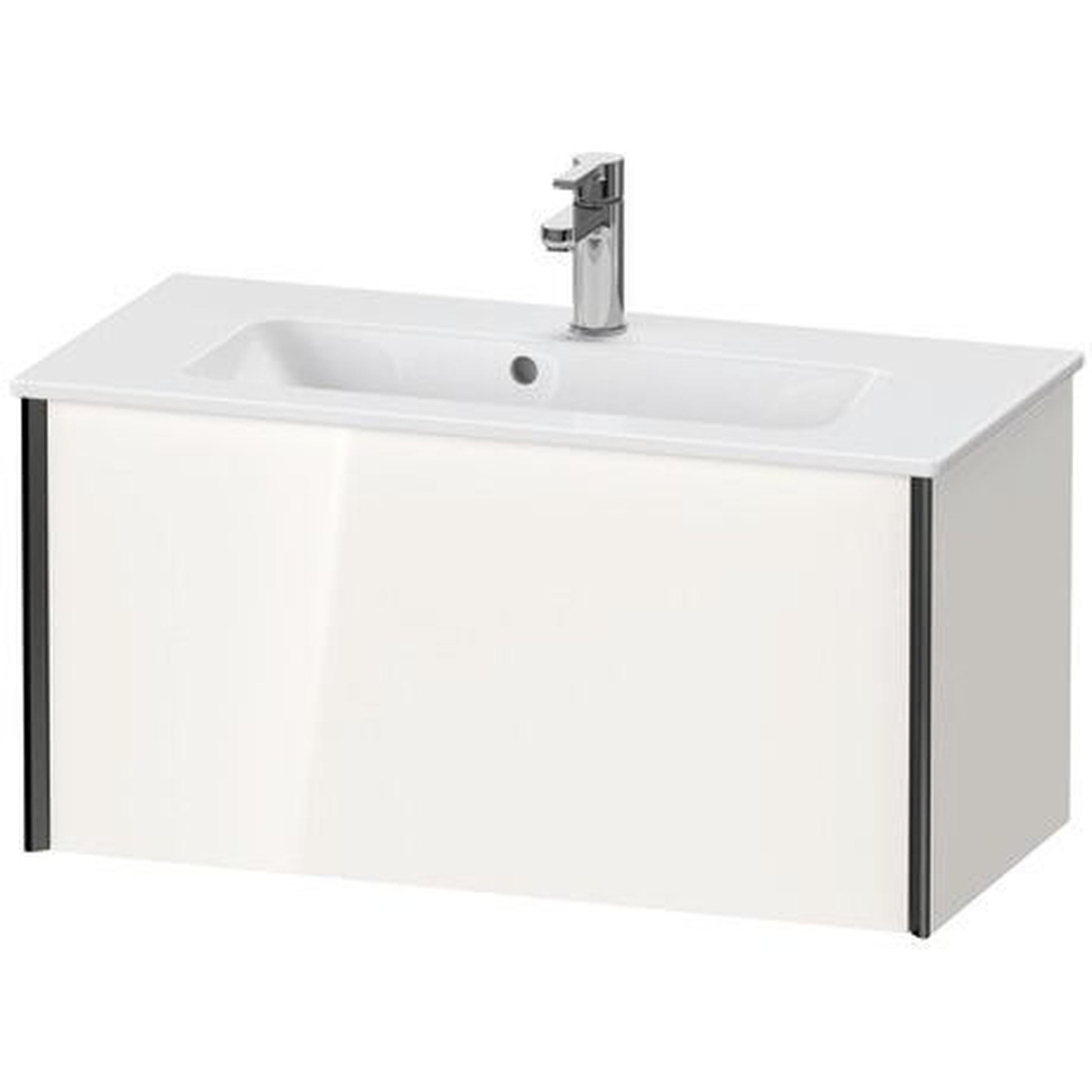 Duravit Xviu 32" x 16" x 15" One Drawer Wall-Mount Vanity Unit, White High Gloss (XV40790B222)