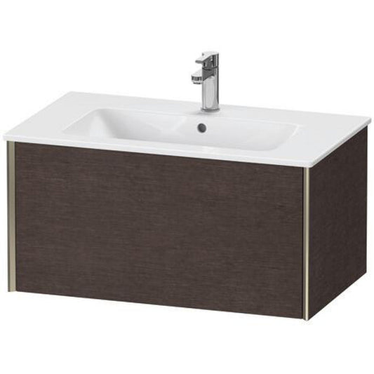 Duravit Xviu 32" x 16" x 19" One Drawer Wall-Mount Vanity Unit, Brushed Dark Oak Real Wood Veneer (XV40260B172)