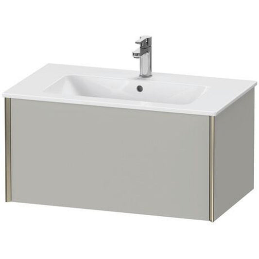 Duravit Xviu 32" x 16" x 19" One Drawer Wall-Mount Vanity Unit, Concrete Grey Matt (XV40260B107)