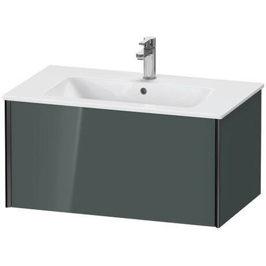 Duravit Xviu 32" x 16" x 19" One Drawer Wall-Mount Vanity Unit, Dolomiti Grey High Gloss Lacquer (XV40260B238)