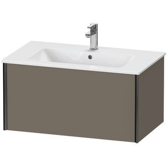 Duravit Xviu 32" x 16" x 19" One Drawer Wall-Mount Vanity Unit, Flannel Grey Satin Matt Lacquer (XV40260B290)