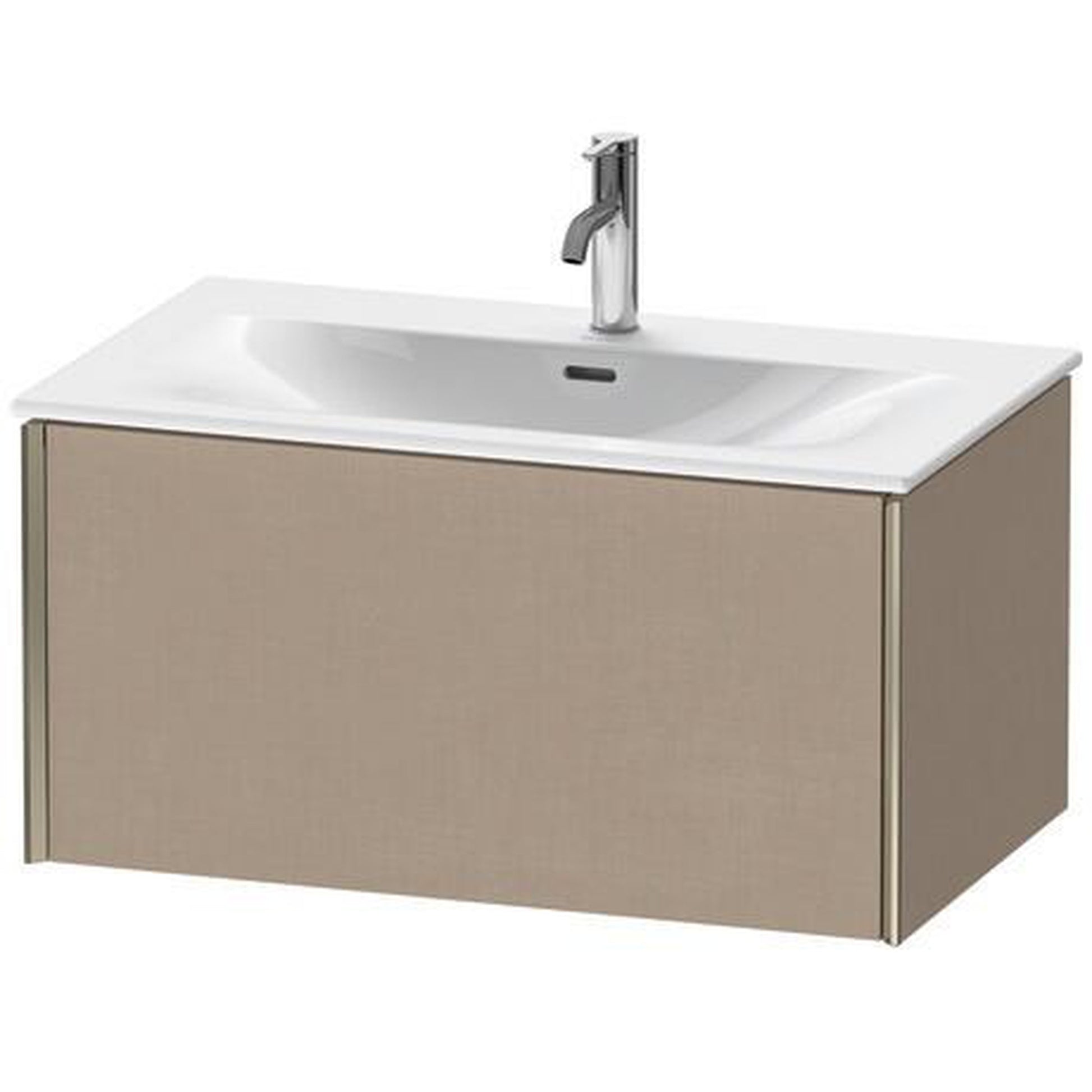 Duravit Xviu 32" x 16" x 19" One Drawer Wall-Mount Vanity Unit, Linen (XV40340B175)