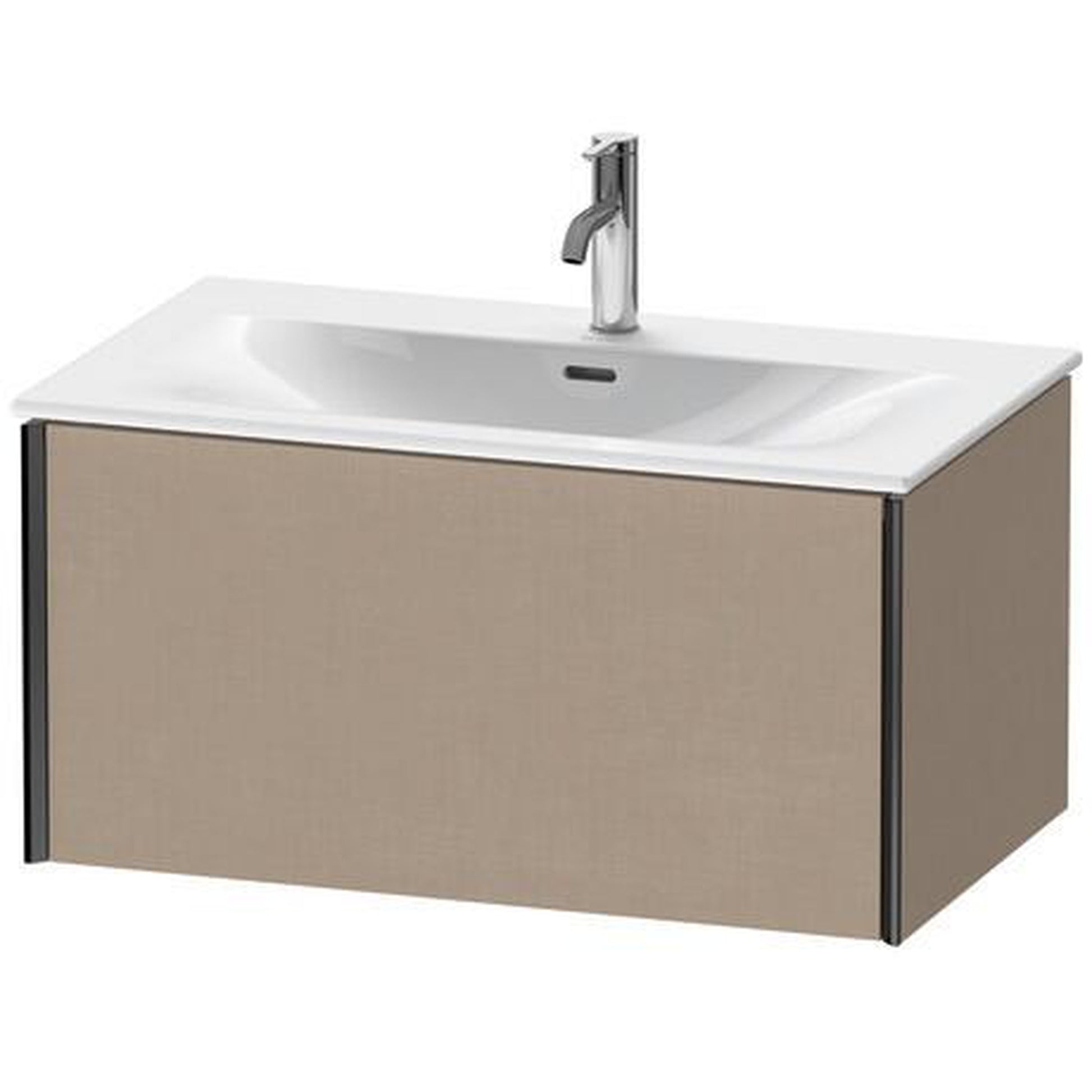 Duravit Xviu 32" x 16" x 19" One Drawer Wall-Mount Vanity Unit, Linen (XV40340B275)