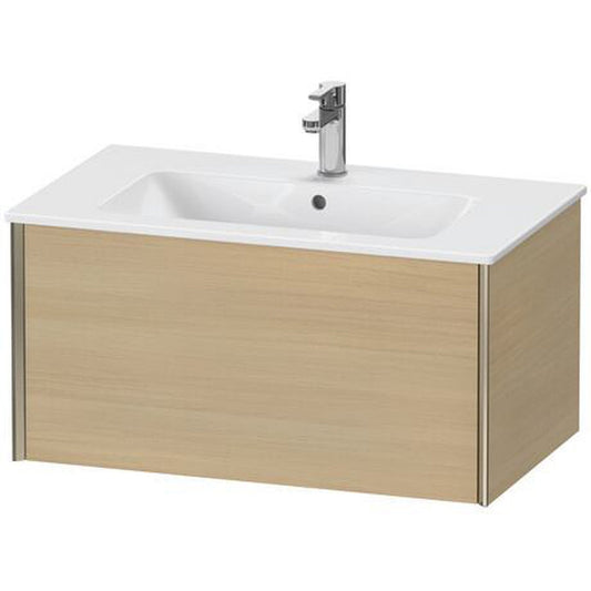 Duravit Xviu 32" x 16" x 19" One Drawer Wall-Mount Vanity Unit, Mediterreanean Oak Real Wood Veneer (XV40260B171)