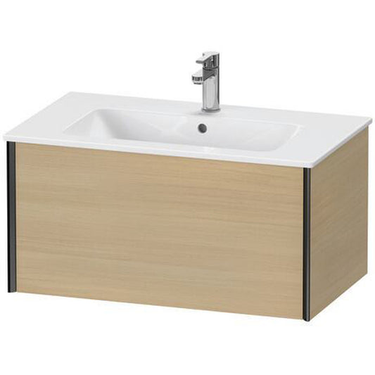 Duravit Xviu 32" x 16" x 19" One Drawer Wall-Mount Vanity Unit, Mediterreanean Oak Real Wood Veneer (XV40260B271)
