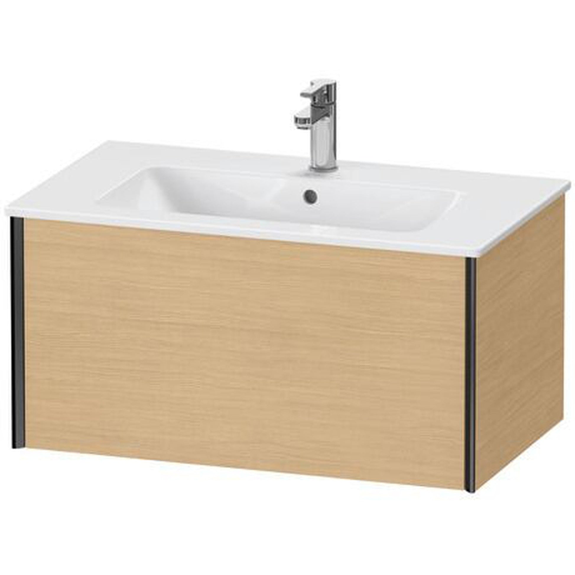 Duravit Xviu 32" x 16" x 19" One Drawer Wall-Mount Vanity Unit, Natural Oak (XV40260B230)